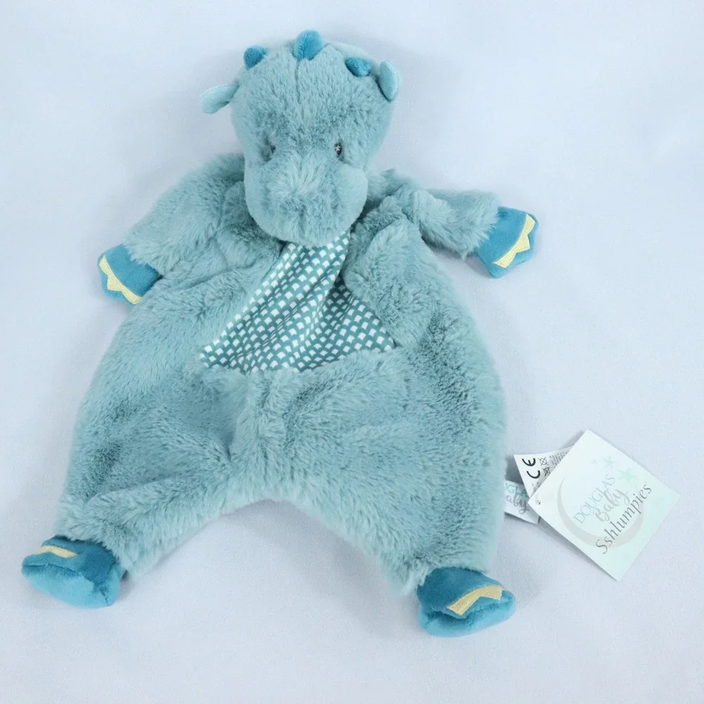Douglas Blue Dragon Sshlumpie Baby Plush Stuffed Lovey Blanket Toy New with Tags